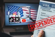 تعليق تأشيرة الطلاب في أمريكا