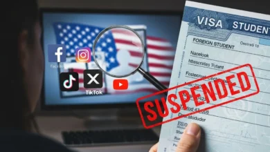تعليق تأشيرة الطلاب في أمريكا