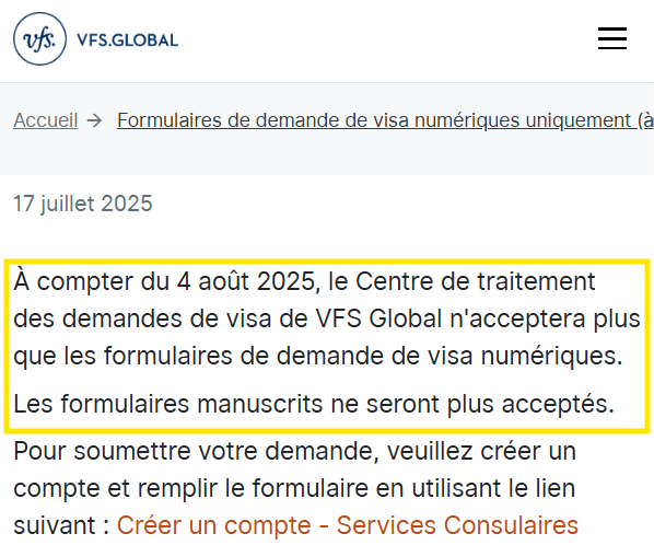 هذه الصورة تبين أن هولندا بدأت العمل بالنظام الرقمي الجديد للتأشيرات اعتبارا من 4 غشت 2025