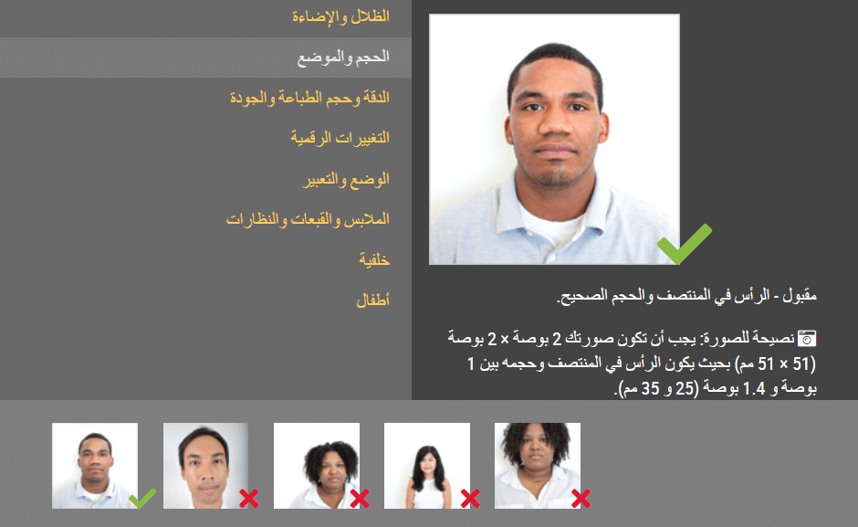 موضوع هاته الصورة يتناول مقاس صورة اللوتري مع بعض النماذج 